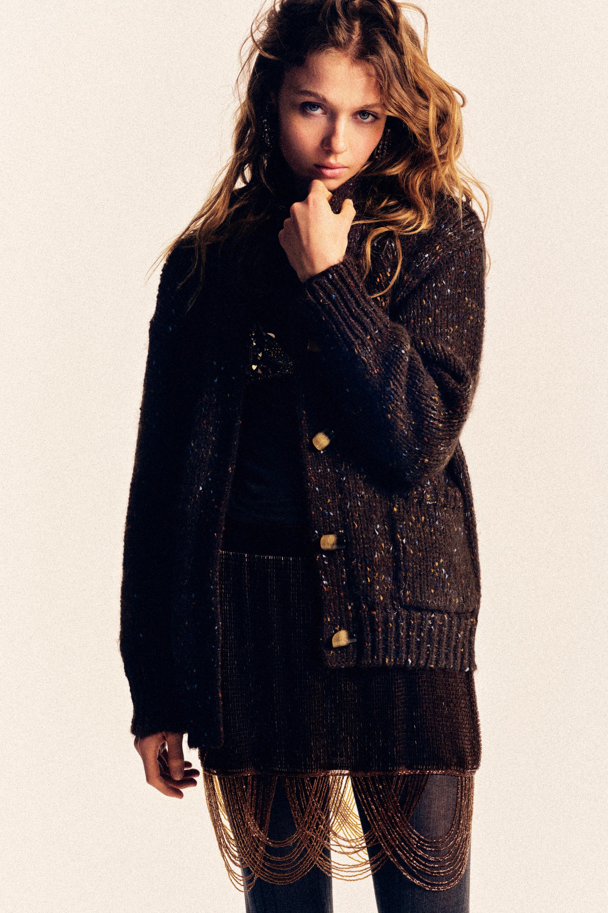 GILET OVERSIZE EN MAILLE PINCHITA